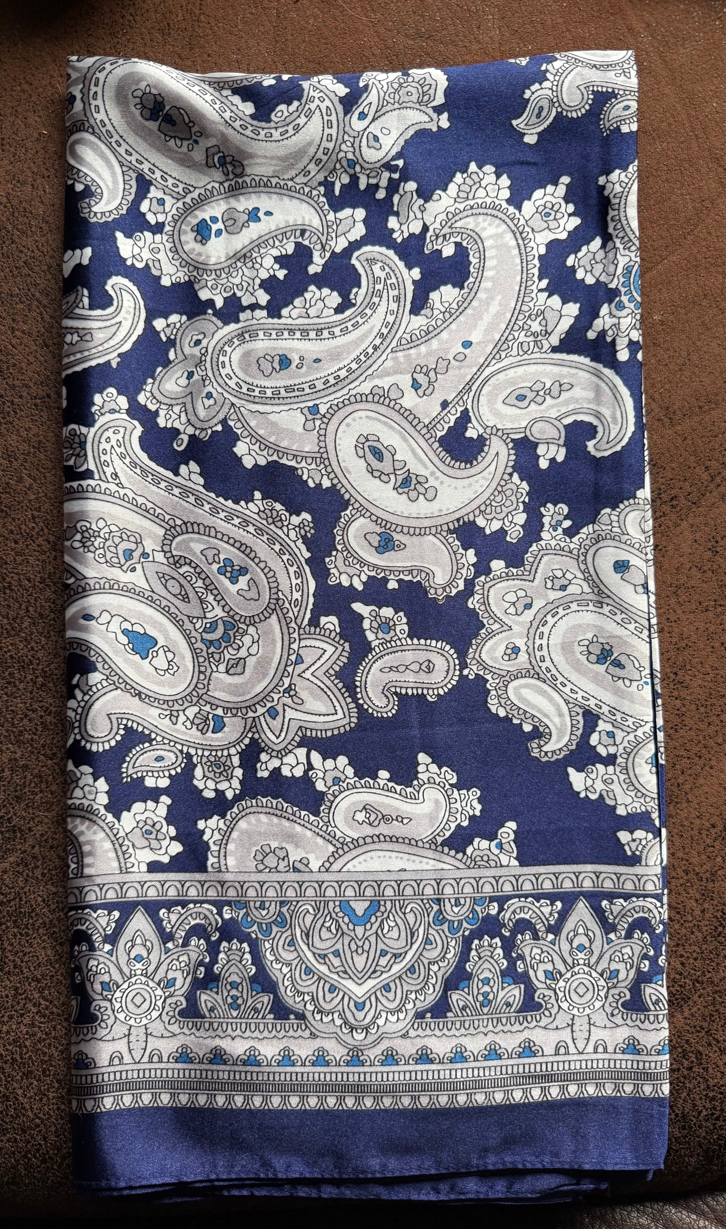 Wild Rag-Navy Paisley