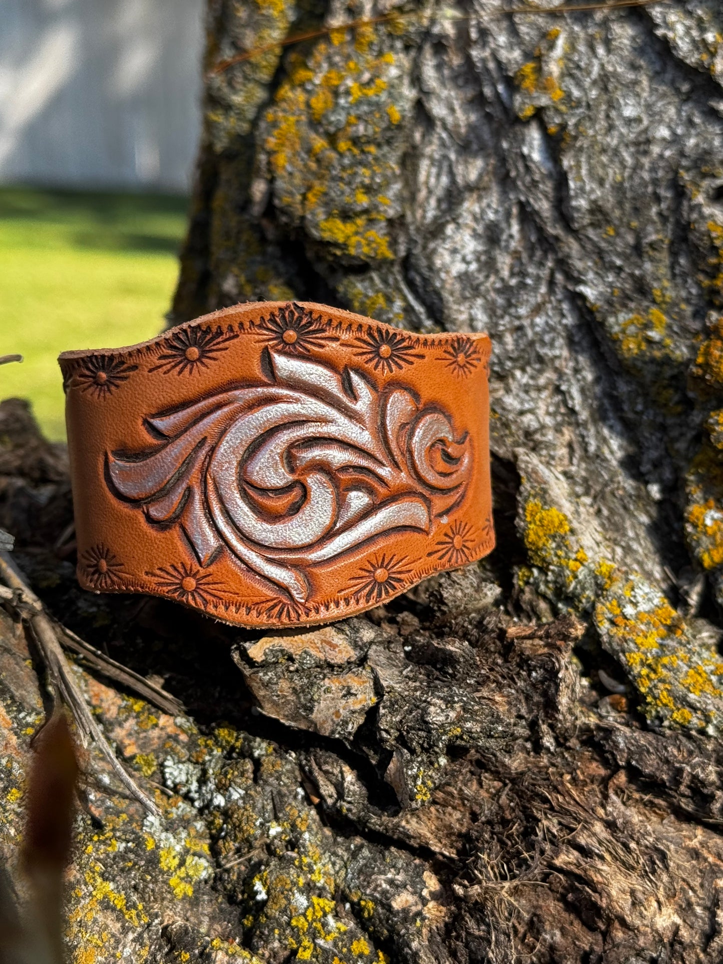Hand Tooled Leather Bracelet
