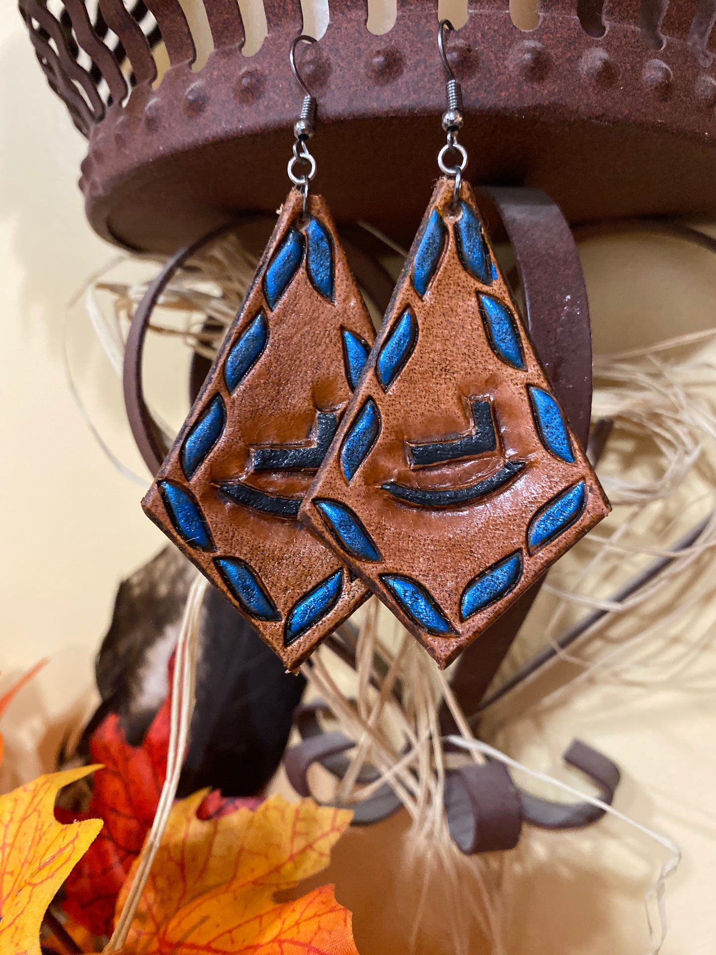 Custom Leather Earrings