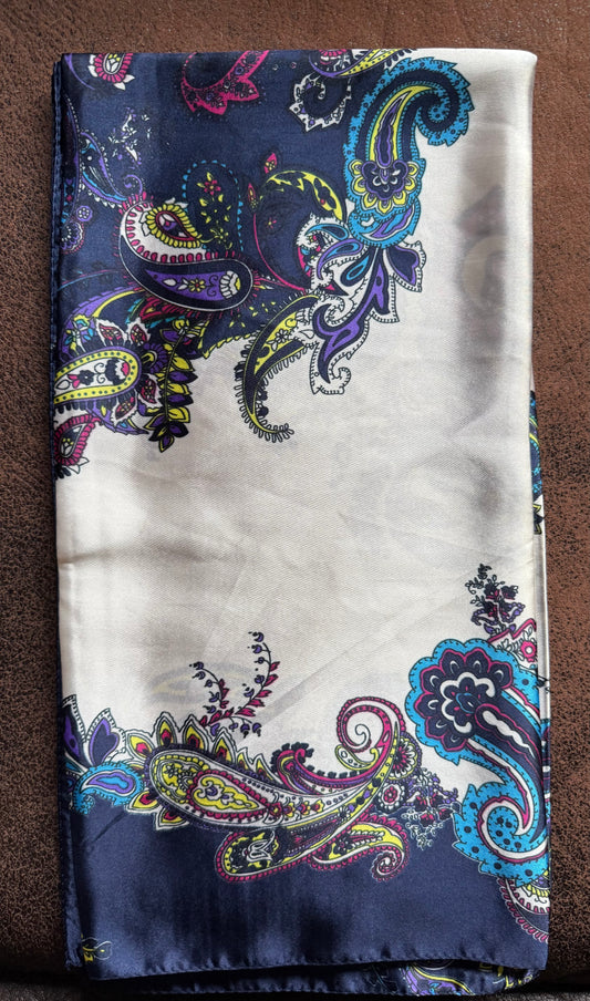 Wild Rag-Royal Blue Paisley