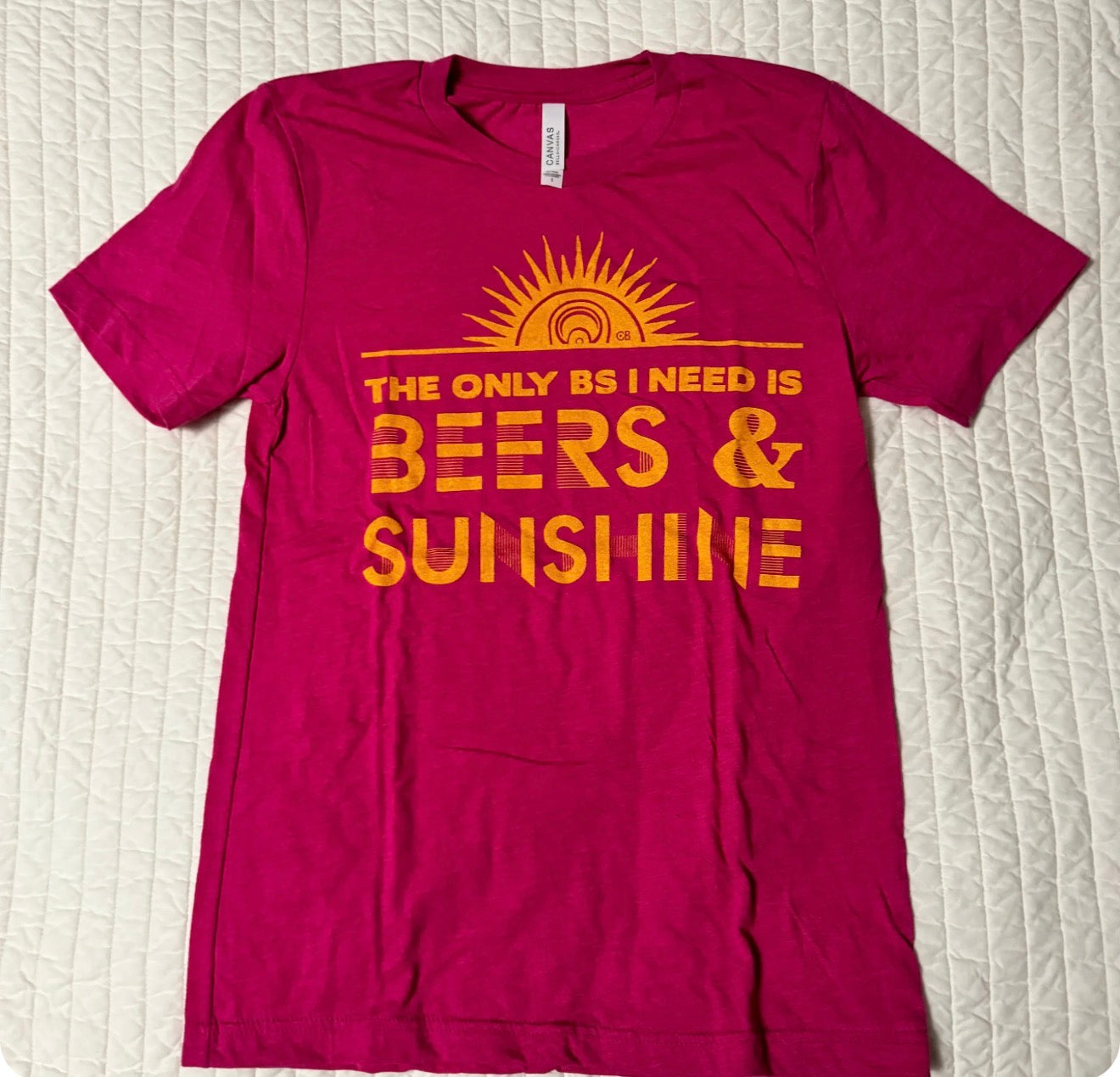 Cheeky's Brand "Beers and Sunshine" T-Shirt (Small)