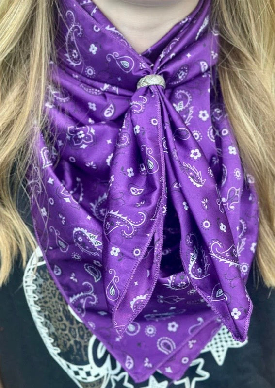 Wild Rag-Bandana Babe Purple
