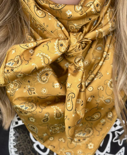 Wild Rag-Bandana Babe Gold