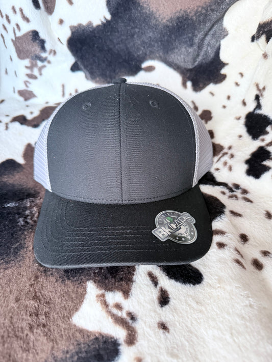Baseball Cap-Black/Grey Mesh