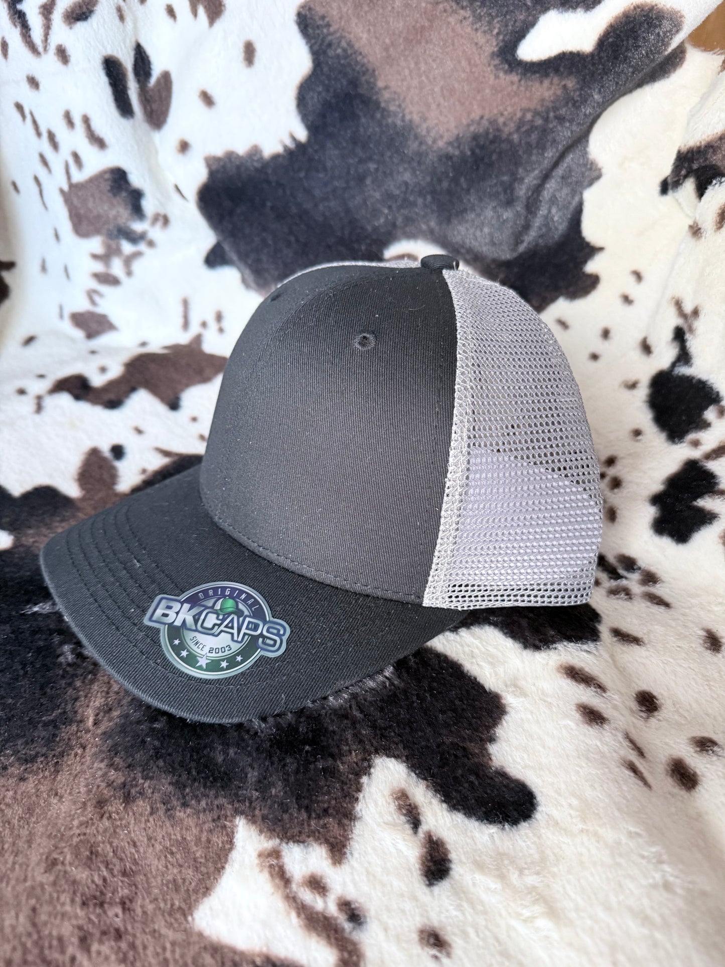 Baseball Cap-Black/Grey Mesh