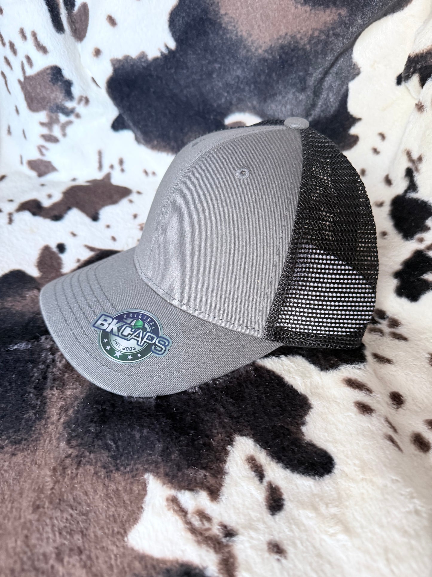 Baseball Cap-Drk Grey/Black Mesh