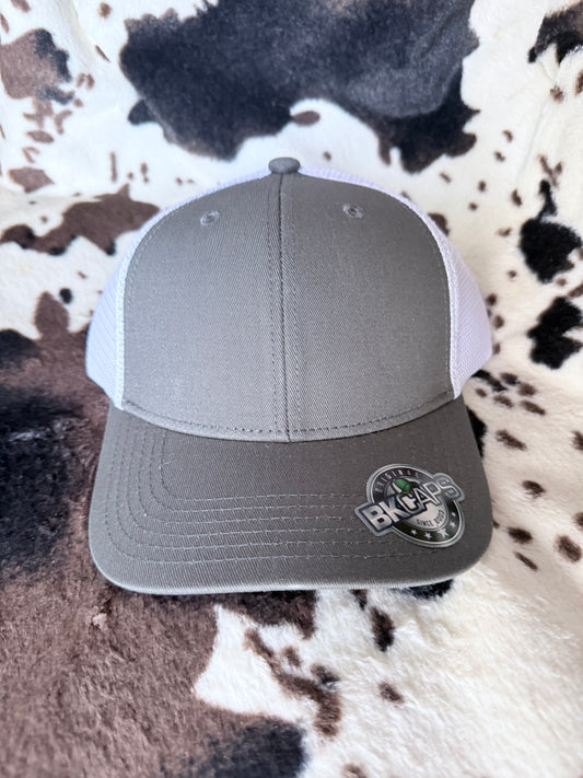 Baseball Cap-Dark Grey/White Mesh
