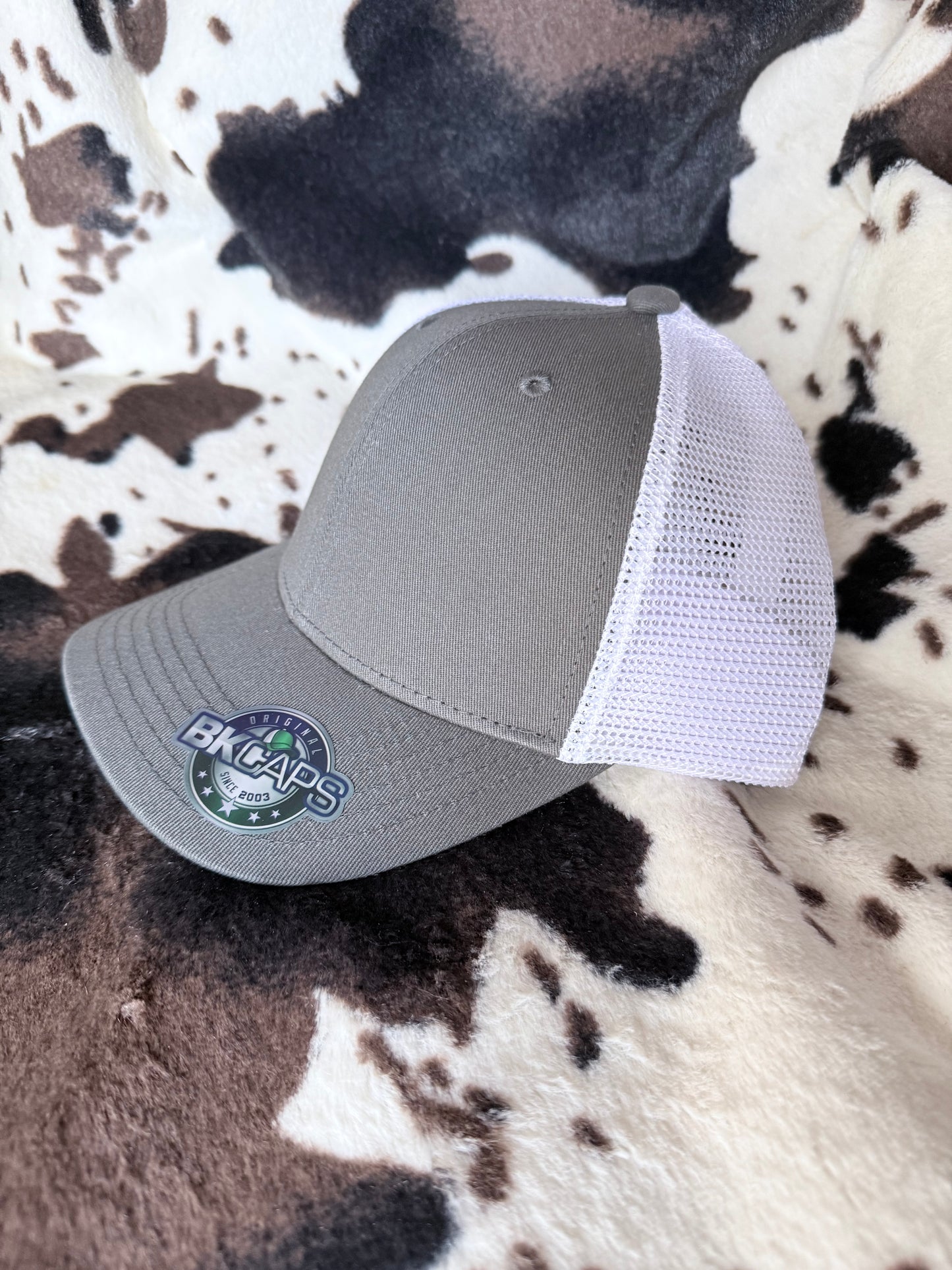 Baseball Cap-Dark Grey/White Mesh