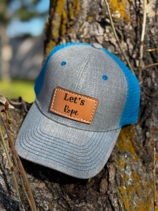 Baseball Cap Laser Leather Patch