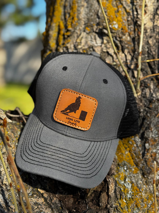 Baseball Cap Laser Leather Patch