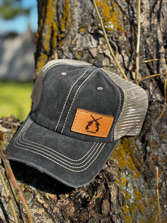 Baseball Cap Laser Leather Patch