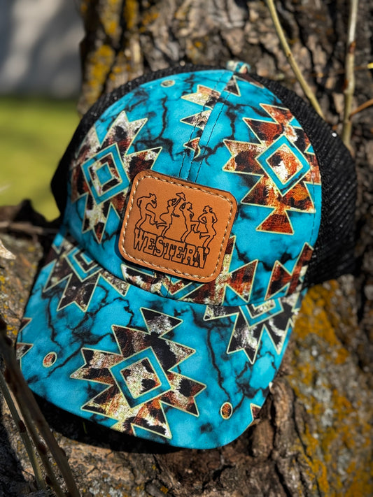 Baseball Cap Laser Leather Patch