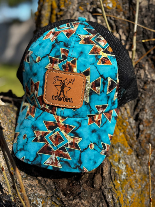 Baseball Cap Laser Leather Patch