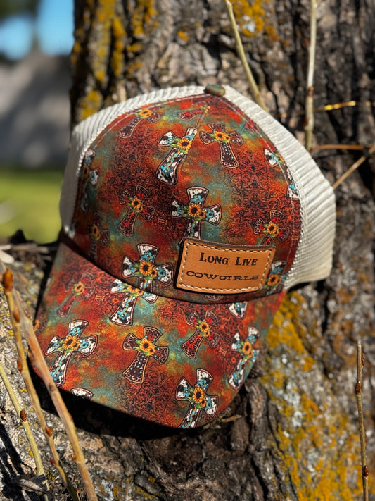 Baseball Cap Laser Leather Patch