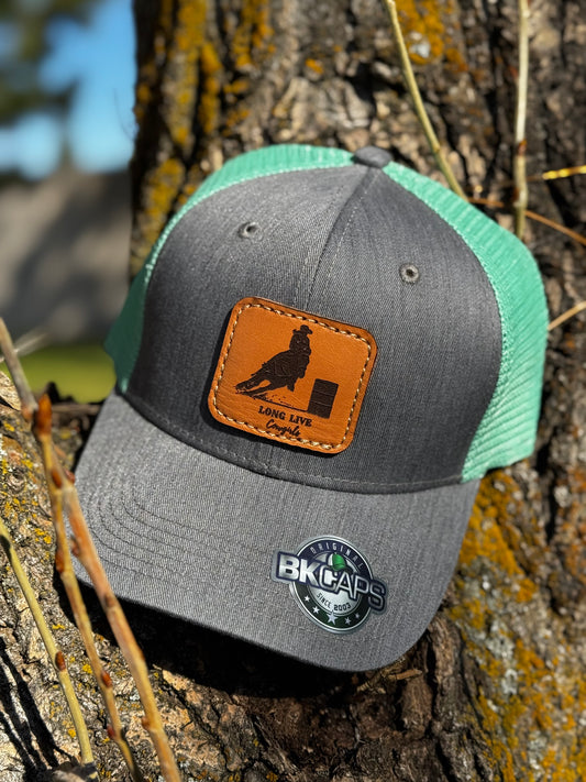 Baseball Cap Laser Leather Patch